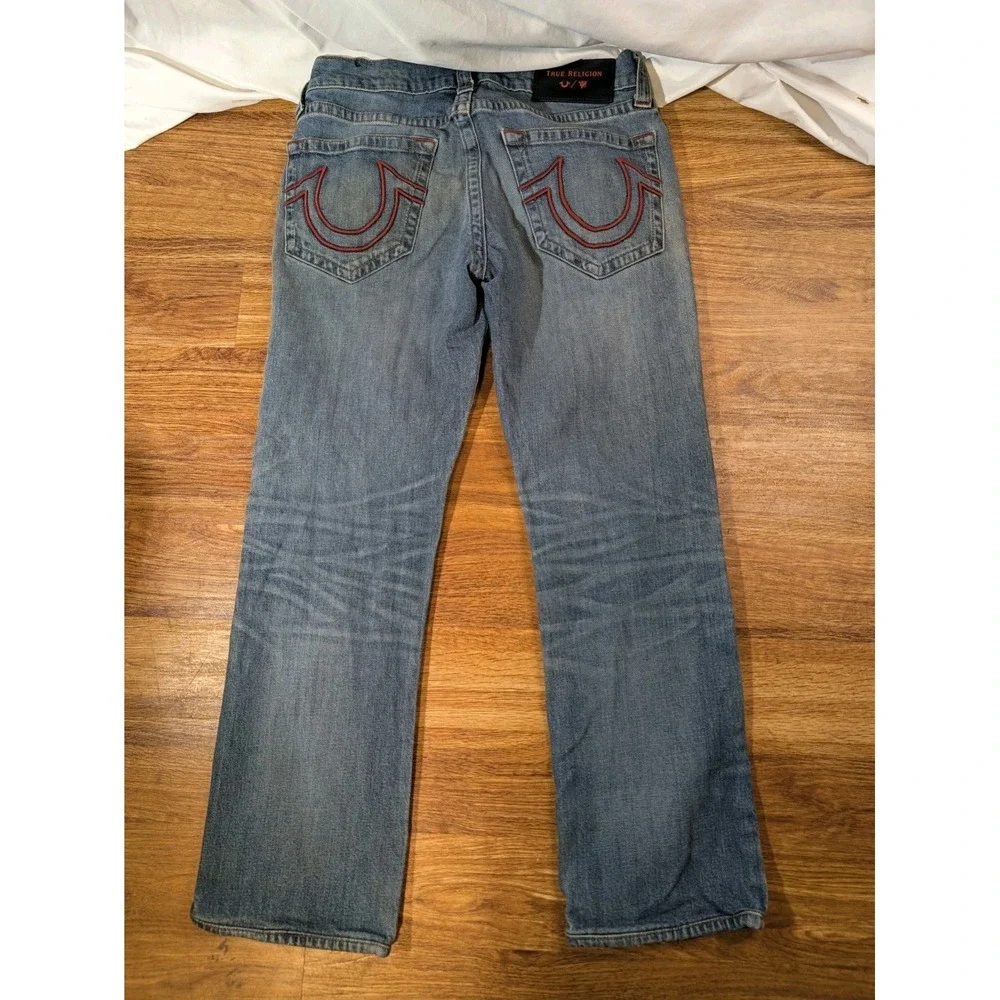 True Religion X Manchester United Size 31 Embroidered Jeans